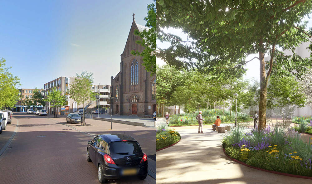 Schetsontwerp Parkstraat-Zuid, mei 2023.